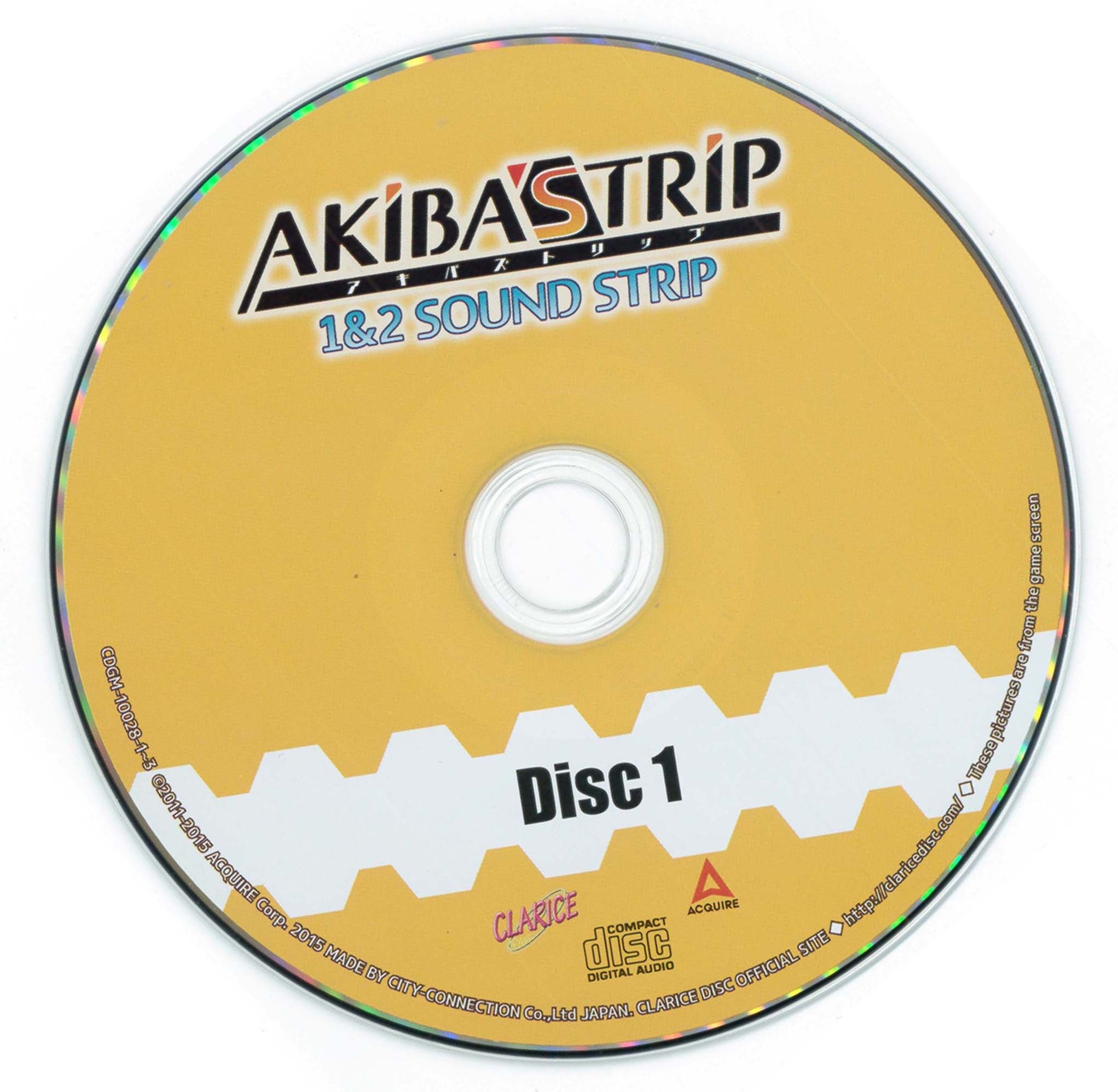 「AKIBA'S TRIP 1&2」SOUND STRIP Akiba's Trip 1 & 2 Sound Strip, 3 CDs-LN, JAPAN Game Music, w/ Obi